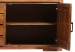 Sideboard 176 cm Akazienholz nussbaumfarben SARAH