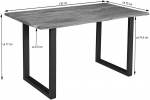  Esstisch Baumkante massiv Akazie natur 130 x 75 cm U-Gestell schwarz INSA