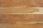SAM® Esstisch Baumkante massiv Akazie natur 400 x 120 silber VALIN