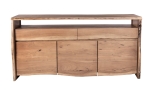 Sideboard 191 x 96 x 45 cm Akazienholz massiv naturfarben NILS II itemprop=