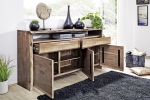 Sideboard 191 x 96 x 45 cm Akazienholz massiv naturfarben NILS II