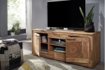 Lowboard TV-Schrank 150 x 60 x 46 cm Akazienholz naturfarben NORA II