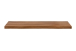 Konsolentisch  Baumkante Industrial-Design Wildeiche massiv 100x40 cm schwarz GERDA