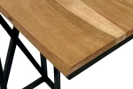 Beistelltisch Laptoptisch massiv natur 47,5x27x67,5 cm Akazie schwarz GRANADA