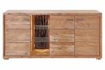 Sideboard Kommode 175 x 78 x 40 cm Akazienholz stonefarben KATI