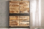 Highboard 120 x 160 x 40 cm Mangoholz massiv ARTA