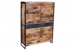 Highboard 120 x 160 x 40 cm Mangoholz massiv ARTA