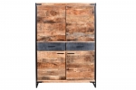 Highboard 120 x 160 x 40 cm Mangoholz massiv ARTA