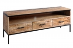 Lowboard TV-Board 150 x 50 x 40 cm Mangoholz massiv ARTA