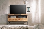 Lowboard TV-Board 100 x 50 x 40 cm Mangoholz massiv ARTA