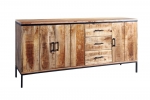 Sideboard Kommode 180 x 80 x 40 cm Mangoholz massiv ARTA