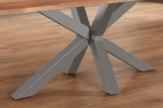 Esstisch Baumkante massiv Akazie natur 240 x 100 silber SPYRO