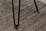 Couchtisch Beistelltisch Teakholz Hairpin-Gestell 100 x 40 x 40 cm schwarz ISANA