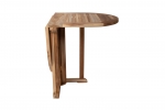Balkontisch klappbarer Gartentisch Teakholz massiv 120x60 cm MANOI