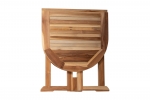 Balkontisch klappbarer Gartentisch Teakholz massiv 120x60 cm MANOI