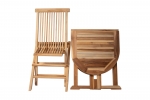 Balkontisch klappbarer Gartentisch Teakholz massiv 120x60 cm MANOI