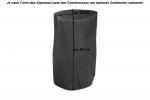 Baumstamm-Hocker Akazie massiv lackiert 35x45x35 cm nussbaumfarben ILEA itemprop=