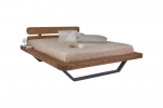 Balkenbett Massivholzbett 180x200 cm Fichte honigfarben Evora