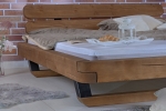 Balkenbett Massivholzbett 180x200 cm Fichte honigfarben Similan