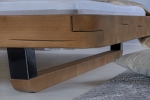Balkenbett Massivholzbett 180x200 cm Fichte honigfarben Similan