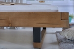 Balkenbett Massivholzbett 180x200 cm Fichte honigfarben Similan