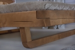 Balkenbett Massivholzbett 180x200 cm Fichte honigfarben Lagos