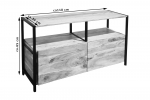 Sideboard Kommode Akazie 110x35x65 cm naturfarben Nagar III