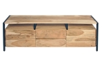 Lowboard TV-Board Akazie massiv 120x30x40 cm naturfarben Nagar II