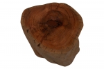 SAM Baumstamm-Hocker Imar, Akazienholz massiv + nussbaumfarben, Holzstamm mit echter Baumkante, Holzhocker 42x45x42 cm, pflegeleichtes Unikat
