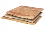 SAM® Tischplatte Baumkante Akazie Natur 80 x 60 cm CURT itemprop=