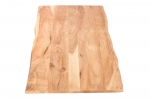  Tischplatte Baumkante Akazie Natur 120 x 60 cm CURT