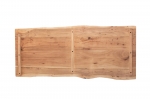  Tischplatte Baumkante Akazie Natur 140 x 60 cm CURT