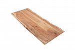  Tischplatte Baumkante Akazie Natur 140 x 60 cm CURT