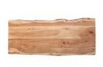  Tischplatte Baumkante Akazie Natur 140 x 60 cm CURT