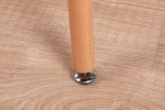 Esstisch 120 x 70 MDF-Holz Weiß Füße Buche DANIEL