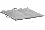 SAM® Tischplatte Baumkante Akazie Natur 90 x 90 cm NOAH
