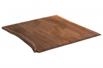 SAM® Tischplatte Baumkante Akazie Nussbaum 90 x 90 cm NOAH