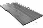  Tischplatte Baumkante Akazie cognac 140 x 80 cm Esra