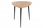 Beistelltisch Akazie 60x60 cm natur schwarz ELSA