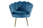 SAM® Armlehnsessel Polstersessel Samt Türkis Retro-Look BIG CHAIR