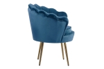 SAM® Armlehnsessel Polstersessel Samt Türkis Retro-Look BIG CHAIR