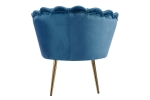 SAM® Armlehnsessel Polstersessel Samt Türkis Retro-Look BIG CHAIR