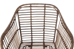 Esszimmerstuhl Armlehnenstuhl Rattan Farbe braun inkl. Kissen ANTALYA