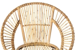 Esszimmerstuhl Korbstuhl Rattan Farbe natur inkl. Sitzkissen GENUA