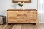 Sideboard Baumkante 170 x 45 x 90 cm Akazienholz massiv naturfarben DAHLIA