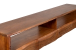 Lowboard TV-Board 230 x 45 x 50 cm Akazienholz massiv nussbaumfarben DAHLIA