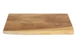 Steckboard mit Baumkante Wandregal Akazie massiv naturfarben lackiert 50 x 20 Amanda itemprop=