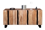 Sideboard Baumkante 180 x 85 x 45 cm Akazienholz massiv naturfarben Kyoto II