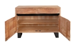 Sideboard Baumkante 120 x 70 cm Akazienholz massiv naturfarben Kyoto I