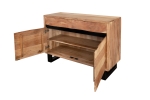 Sideboard Baumkante 120 x 70 cm Akazienholz massiv naturfarben Kyoto I